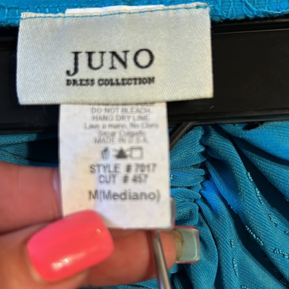 Hi low turquoise dress - Picture 4 of 5